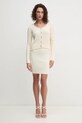 Кардиган з домішкою вовни Guess SIENNA W5RR53.Z37L1 бежевий SS25