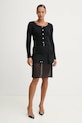 Кардиган з домішкою вовни Guess SIENNA W5RR53.Z37L1 чорний SS25