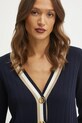 Luisa Spagnoli cardigan din lână bleumarin 58593