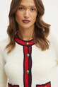 Вовняний кардиган Luisa Spagnoli бежевий 58591