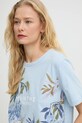 MUNTHE t-shirt bawełniany SILLY niebieski 244110124460