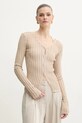 Patrizia Pepe cardigan cu modele bej 2K0308.K254L