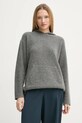Theory pulover de lana grosime medie gri O1111727