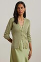 Oblečenie Kardigán s prímesou ľanu Lauren Ralph Lauren 200963627 zelená