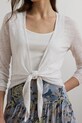 Ленена жилетка Lauren Ralph Lauren бял 200963665