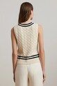 Lauren Ralph Lauren bezrękawnik bawełniany 200975495 beżowy SS25