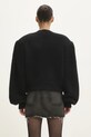 Odzież Rotate kardigan wełniany Knit Cropped 114016100 czarny