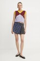 Bavlnená vesta MAX&Co. 2518351011200 burgundské SS25