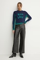 MAX&Co. pulover din amestec de lână 2518361021200 bleumarin SS25