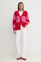 Pepe Jeans cardigan din bumbac PALOMA PL702271 rosu SS25