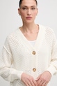 Pepe Jeans cardigan din bumbac OLGA CARDIGAN bej PL702281