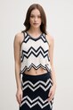 Μπλουζάκι Pepe Jeans OLLIE TOP με μοτίβο μπεζ PL702284
