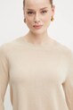 Weekend Max Mara sweter kaszmirowy 2515361021600 beżowy SS25