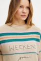 Weekend Max Mara sweter beżowy 2515361211600