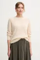 Weekend Max Mara sweter lniany pozostałe beżowy 2515361052600