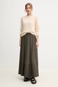 Laneni pulover Weekend Max Mara 2515361052600 bež SS25