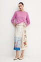 Ленен пуловер Weekend Max Mara 2515361052600 розов SS25