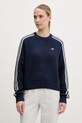 Sveter adidas Originals KNITTED CREW nášivka tmavomodrá JD0906