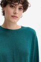 United Colors of Benetton sweter wełniany turkusowy 11AHD10CV