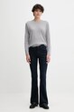 United Colors of Benetton sweter wełniany 11AHD10CV szary AW25