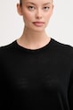 United Colors of Benetton pulover de lână negru 11AHD10CV