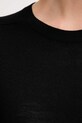United Colors of Benetton sweter wełniany 11AHD10CV czarny