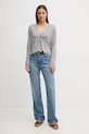 Μάλλινη ζακέτα United Colors of Benetton 11AHD604R γκρί SS25