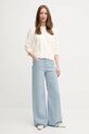 United Colors of Benetton pulover de bumbac 1294D10DP bej SS25