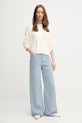 United Colors of Benetton pulover de bumbac 1294D10DP bej SS25