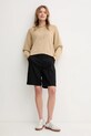 United Colors of Benetton pulover de bumbac 1294D203T bej SS25