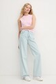 Βαμβακερό γιλέκο United Colors of Benetton 1694D10CM ροζ SS25