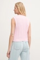 Ρούχα Βαμβακερό γιλέκο United Colors of Benetton 1694D10CM ροζ