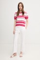 United Colors of Benetton pulover de bumbac 1294E10D0 roz SS25