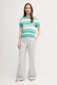 United Colors of Benetton pulover de bumbac 1294E10D0 turcoaz SS25