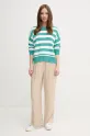 United Colors of Benetton sweter bawełniany 1494E10CW turkusowy SS25