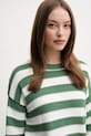Bombažen pulover United Colors of Benetton zelena 1494E10CW