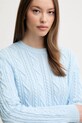 United Colors of Benetton pulover de bumbac albastru 1594D10D4