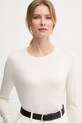Πουλόβερ σε μείγμα μεταξιού United Colors of Benetton μπεζ 1ZRED10CP
