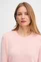 Пуловер с коприна United Colors of Benetton розов 1ZRED10CP