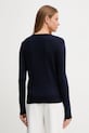 Îmbrăcăminte United Colors of Benetton pulover din amestec de mătase 1ZRED10CP bleumarin