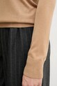 United Colors of Benetton sweter z dodatkiem jedwabiu 1ZRED10CP beżowy