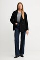 United Colors of Benetton sweter z dodatkiem jedwabiu 1ZRED10CP szary AW25