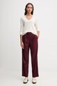 United Colors of Benetton sweter z domieszką jedwabiu 1ZRED402L beżowy AW25