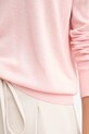 United Colors of Benetton sweter z domieszką jedwabiu 1ZRED402L różowy