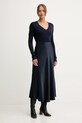 Светр з домішкою шовку United Colors of Benetton 1ZRED402L темно-синій AW25