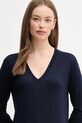 United Colors of Benetton sweter z domieszką jedwabiu granatowy 1ZRED402L