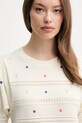 Памучен пуловер United Colors of Benetton бежов 10C1E10DO