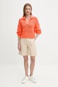 Памучен пуловер United Colors of Benetton 1898D3015 оранжев SS25