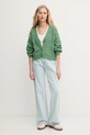 United Colors of Benetton kardigan bawełniany 1898D604S zielony SS25