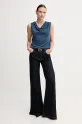 United Colors of Benetton top 123VD10DD albastru SS25